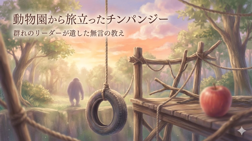 動物園から旅立ったチンパンジーアイキャッチ